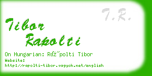 tibor rapolti business card